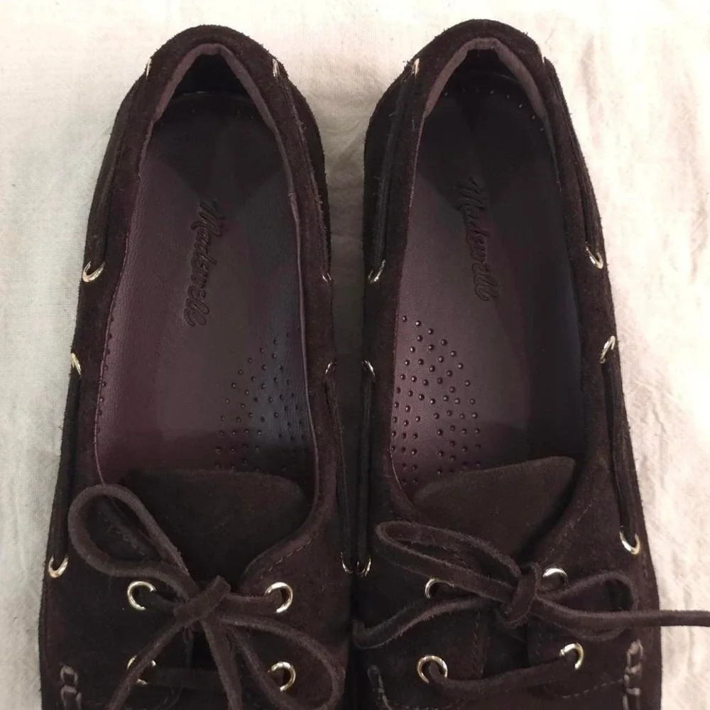 Madewell The Jamie Boat Shoe - Size 8.5/ Dark Carob/ NX055